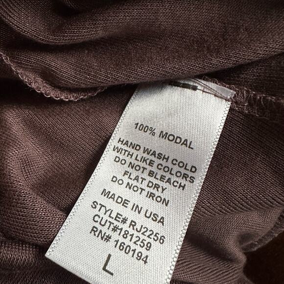 NEW Anthropologie By Together Modal Brown Tank Jumpsuit Pockets Indie Travel - Picture 6 of 6